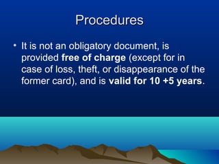 French Id Card Validity